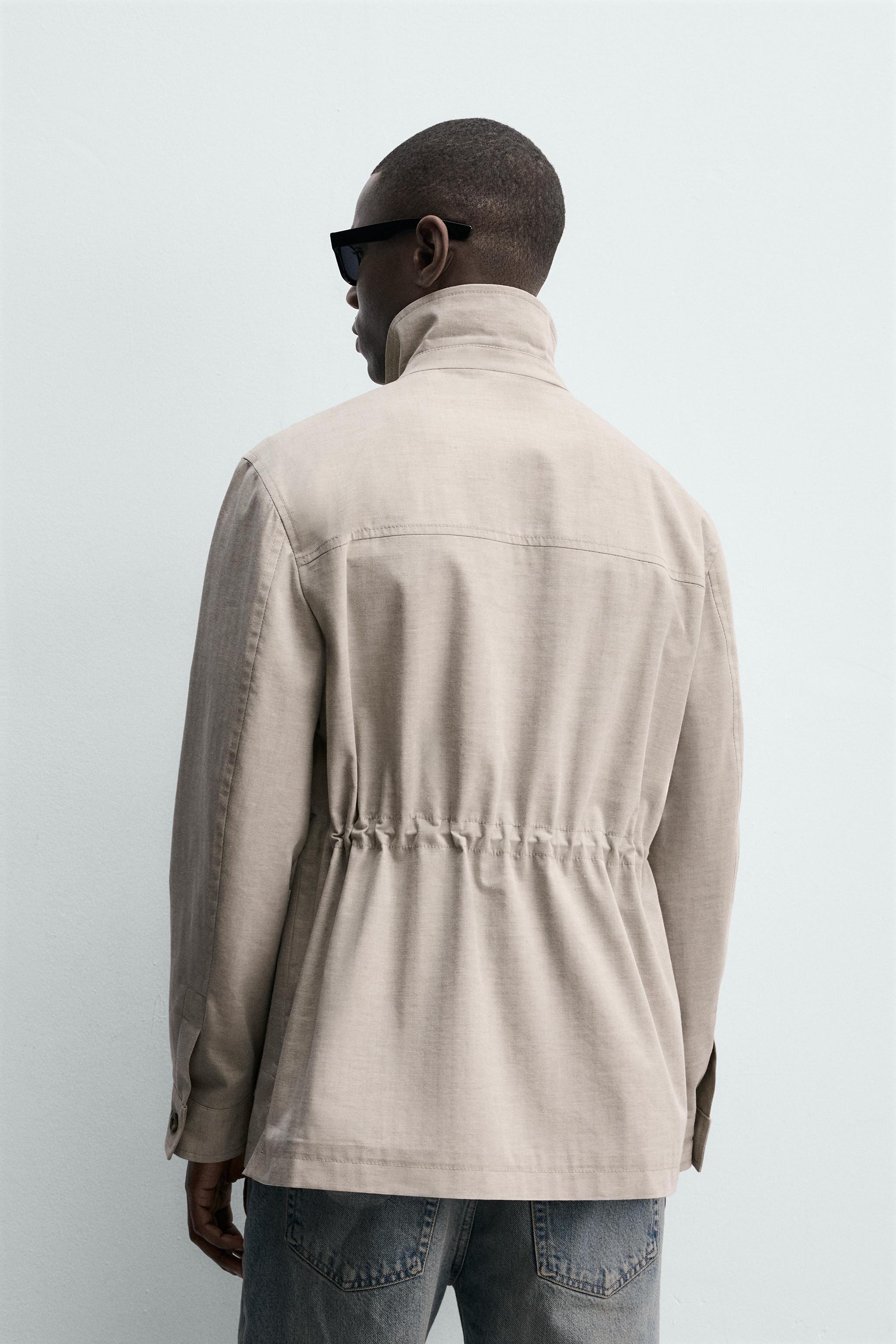 BLOUSON REGULAR FIT STRUCTURÉ À CHEVRON